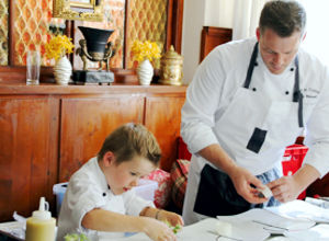 Manuel Hütz mit Sohn Philipp